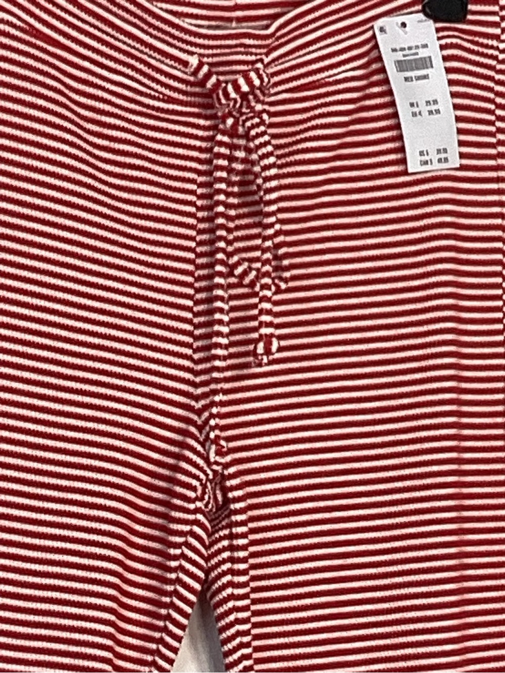 NWT Hollister Red and White Striped Drawstring Knit PantsnWT - Picture 7 of 7